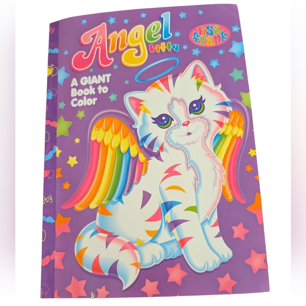 Lisa Frank Angel Kitty  Y2k Vintage Rare Coloring Book  95%‎ Unused